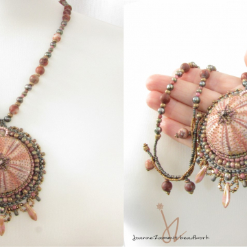 Pink Sea Urchin Necklace