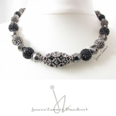 Beaded Bead Necklace